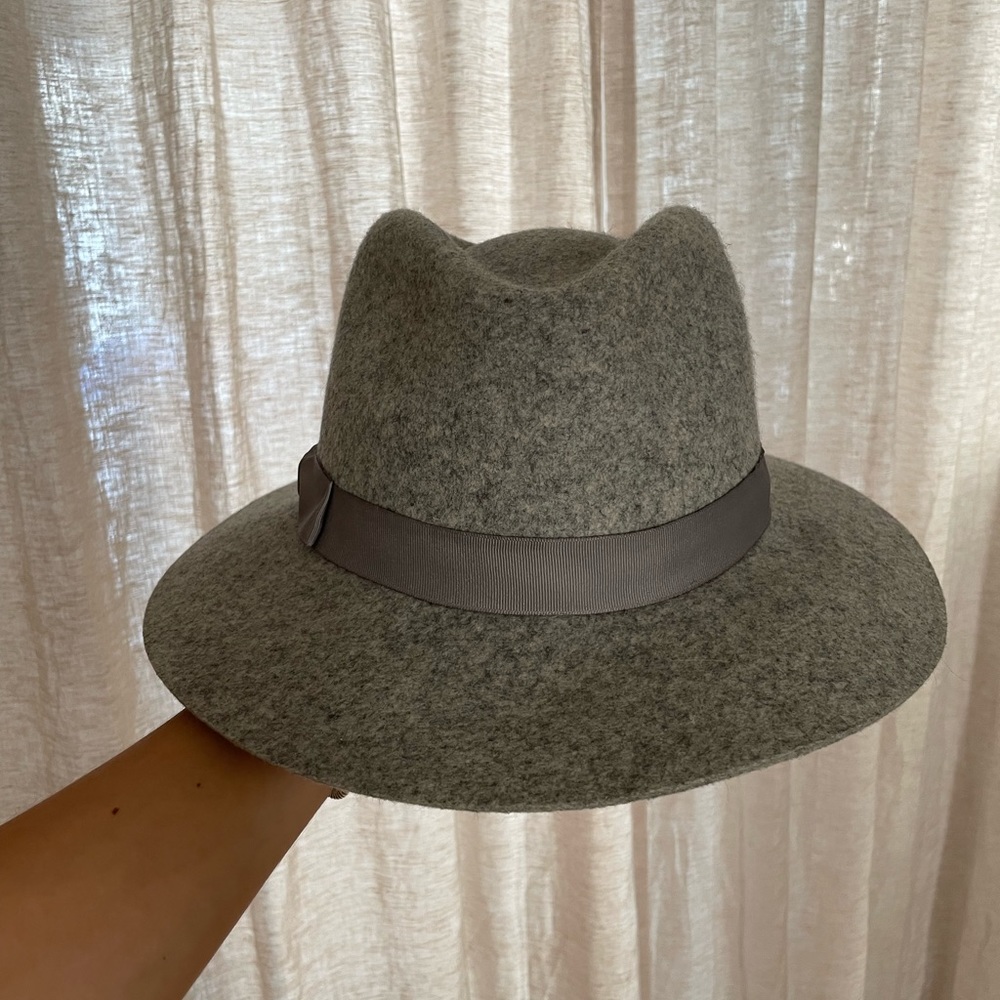 Gray Suede Fedora - image 1